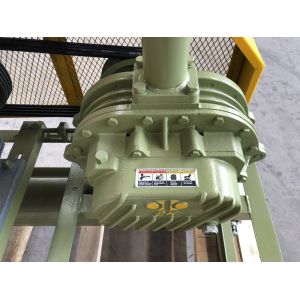 1.5KW-15KW BK Type Three Lobes Roots Blower Of Army Green With Low Noise
