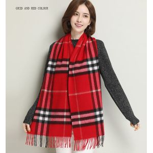 Wool Shawl Tartan Design Check Scarf