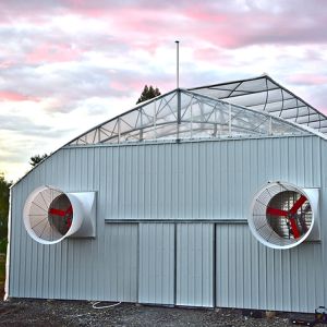Multi Span Fabric Automated Blackout Greenhouse / Light Deprivation System