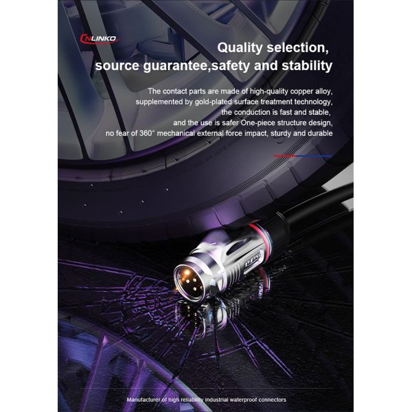 CNLINKO IP68 Waterproof M20 5 Pin Aviation Wire Connector Plug and Socket Female Male Electric Cable Connector Home Improvement