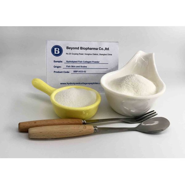 White / Off - White Hydrolyzed Collagen Peptides , Good Flowability Collagen