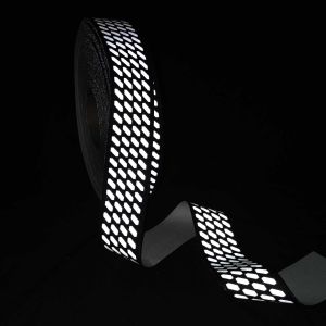 Eco-friendly Webbing With Reflective Pattern Heat Transfered On