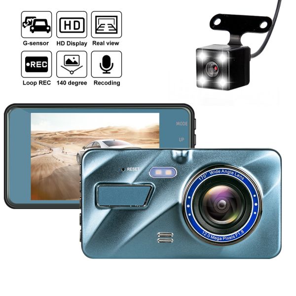 Quality 24 Hour Front Rear WDR Blackbox DVR Dash Cam Automatically wholesale