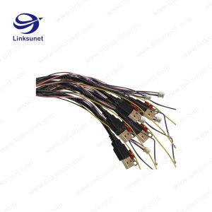 Multicore PA6 bk Connector Wire Harness Ip67 Waterproof With Usb 2.0 Type A Panel