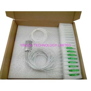 1:8 Fiber Pon Splitter Steel Tube Blockless Mini Module 900um,1x8 Optical