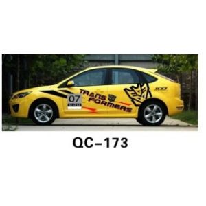 The Default Color PVC Custom Car Body Sticker QC-173I