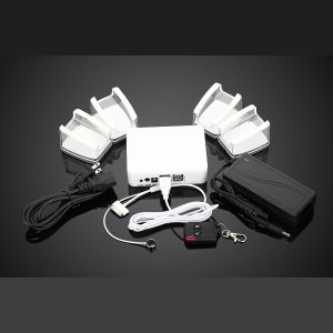 COMER 4port open display retail security controller with charging alarm for