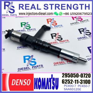 For KOMATSU SAA6D125E excavator PC400-7 PC450-7 injector 6252-11-3100 295050