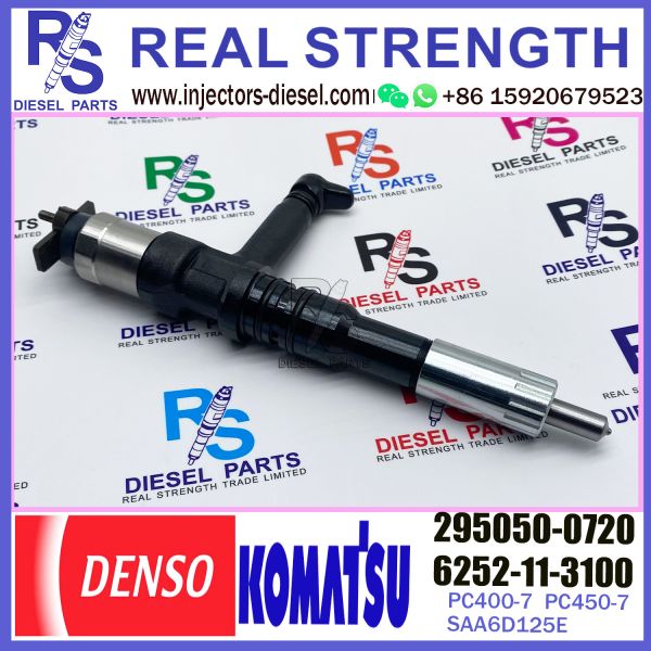 For KOMATSU SAA6D125E excavator PC400-7 PC450-7 injector 6252-11-3100 295050
