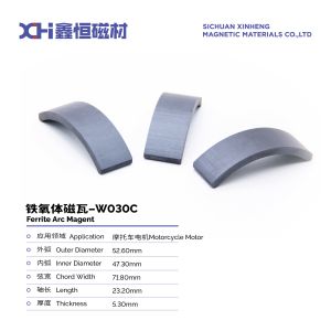 Cheap 150 Tons Of Press Pressed Sintered Ferrite Magnet Used For Motorcycle Motors W030C for sale