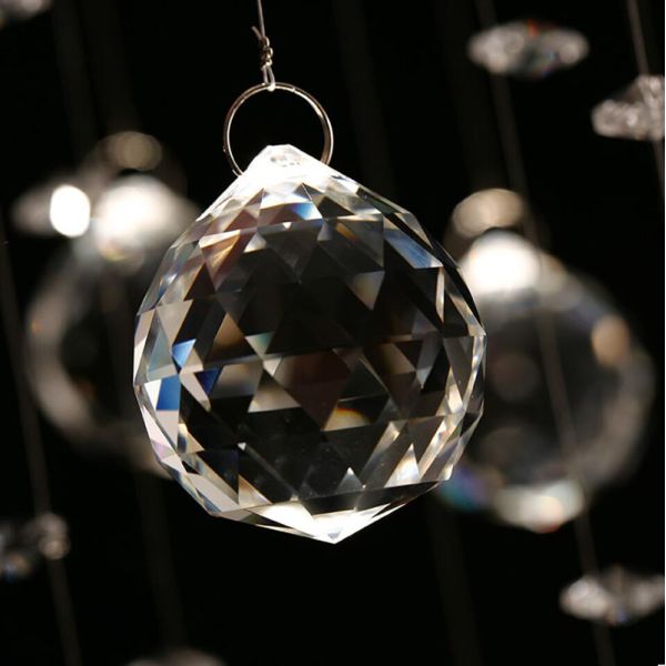 Modern LED K9 Crystal Chandelier villa luxury Crystal large pendant light(WH-NC-18)