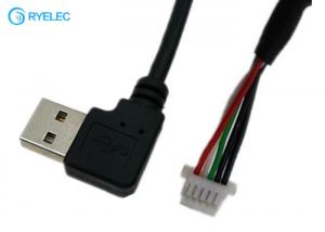 China Custom 1.0mm Pitch 5 Pin SH Micro JST Connector To USB A  Right Angle Male Plug Cable on sale