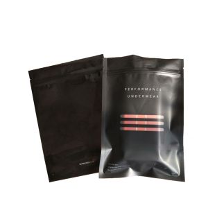 custom printed silk stockings plastic zipper underwear packaging bag