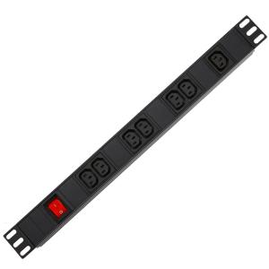 Cheap 8 Way IEC Type PDU Extension Socket With On/Off Switch for sale