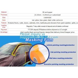 Drop Film Roll Overspray Disposable Table Cloth Cover, Drop Film Roll With High