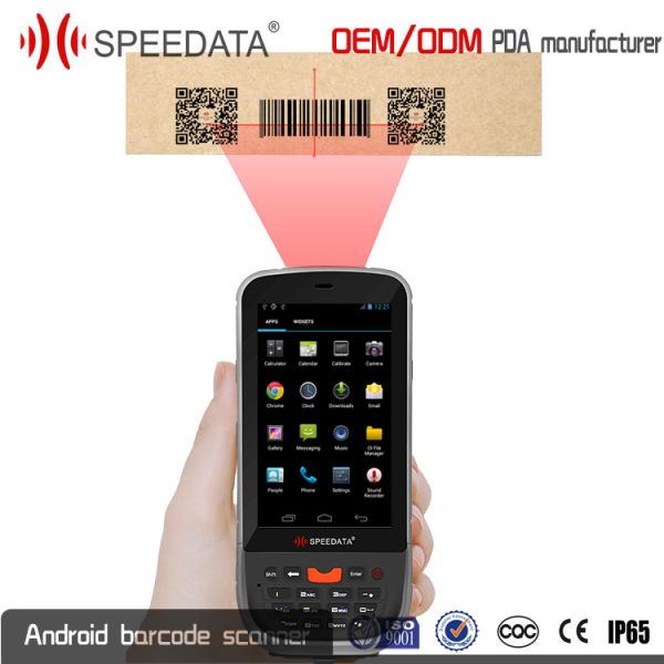 Quality Wireless Android Barcode Scanner Handheld Computer PDA Scanner 800MP Camera wholesale
