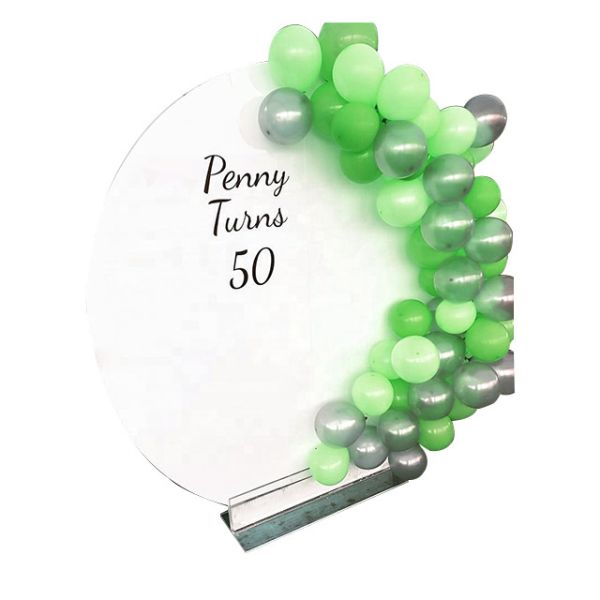 ROHS Acrylic Display Stands Wedding Backdrop Drape Decoration Materials Flower Wall