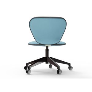 Reclining Home Office Swivel Desk Chair Leather With Castors