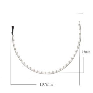 IP 67 LED Car Ambient Lights APP Control Headlight Angel Eye Kits 360 Degree SMD