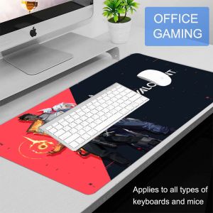 Rubber Overlocked Valorant Pattern Printed Computer Mat Custom Xxl Gaming Mouse