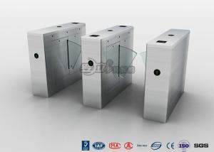 Cheap Walk Through Metal Detector Flap Barrier Gate Transparent Wing Flap Optical Turnstile for sale