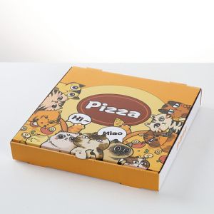 China Custom 8 Inch 9 Inch Pizza Takeaway Boxes Matt Lamination on sale