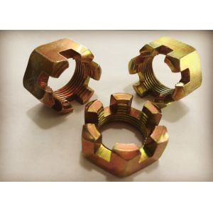 M20 X 1.5 Hexagon Slotted Nut With Metric Coarse And Fine Pitch Thread