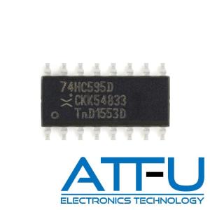 Cheap High Speed Programmable Integrated Circuit 74HC595D For 8 Bit Shift Register / Latch for sale
