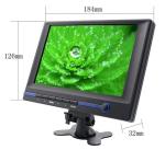 7" TFT LCD HD Monitor with HDMI/VGA/AV1/AV2/Audio Input 800x480 16:9 Built-in