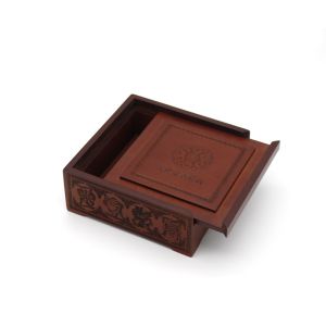 Wooden Box with Slide Top