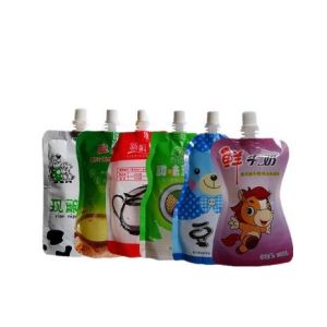 High Barrier Customized Print Juice/Fruit Dirnk Spout Bag Plastic Stand Up Pouch