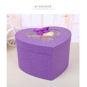 Customized Heart-Shaped Flower Gift Box Packaging with Rigid Box and Matt