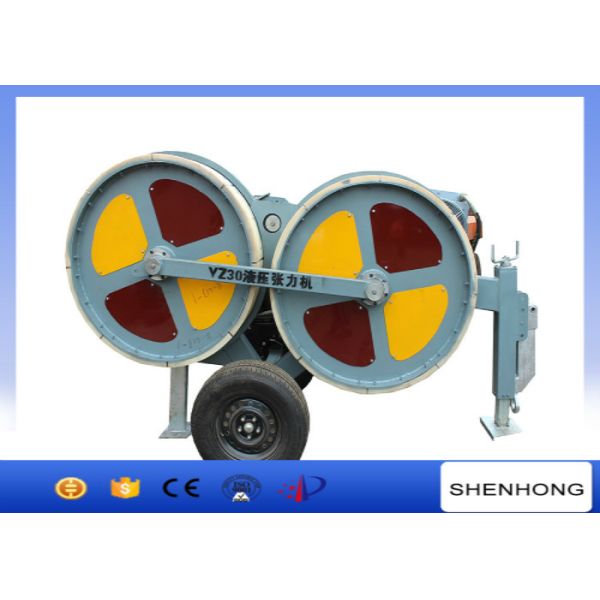 Quality 3 Ton Hydraulic Tensioner 5 Km / H Max Pulling For Stringing During Overhead Line Transmission wholesale