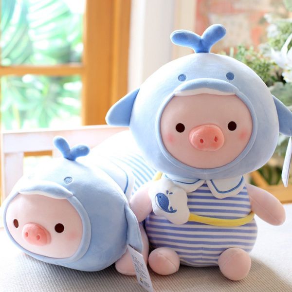Kawaii Cartoon Pig Plush Toys With PP Cotton Filling