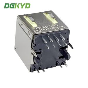 RJ45 Vertical Interface 100Mbps Integrated Filter With Lights And Shrapnel