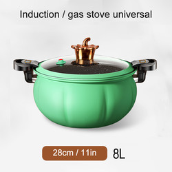 28CM Large Capacity Iron Kitchen Pressure Cooker Maifan Stone Non Stick Coating