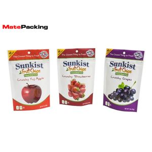 200g Matte Stand Up Pouches , Moisture Proof Foil Stand Up Zip Pouch For Fruit