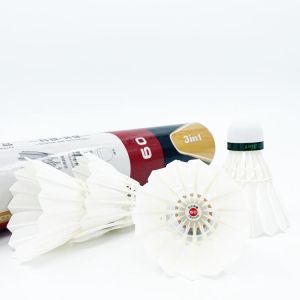 Dmantis D60 Cheap Class a Duck Feather Shuttlecock Eco-Friendly 3in1 Badminton