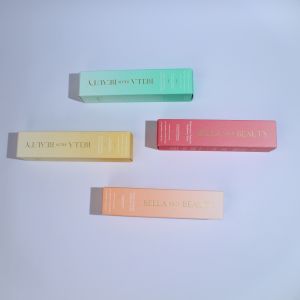 Custom Folding Carton Makeup Box Packaging For lotion bottle With Textured