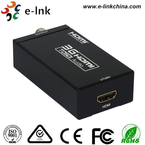 Quality Type A 19Pin HDMI Fiber Extender BNC Shielded HDMI To 3G SDI Converter wholesale