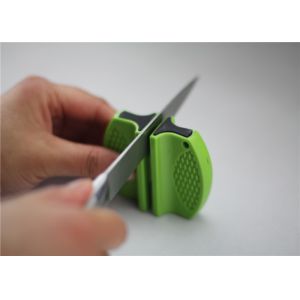 Mini Size Outdoor Knife Sharpener With Tungsten Blade And Ceramic Rod
