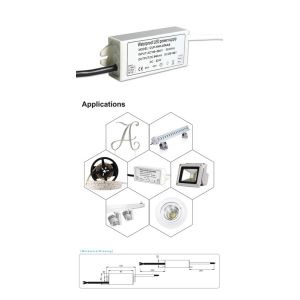 China RoHS 640mA LED Constant Current Power , Lightweight Flood Light Driver on sale