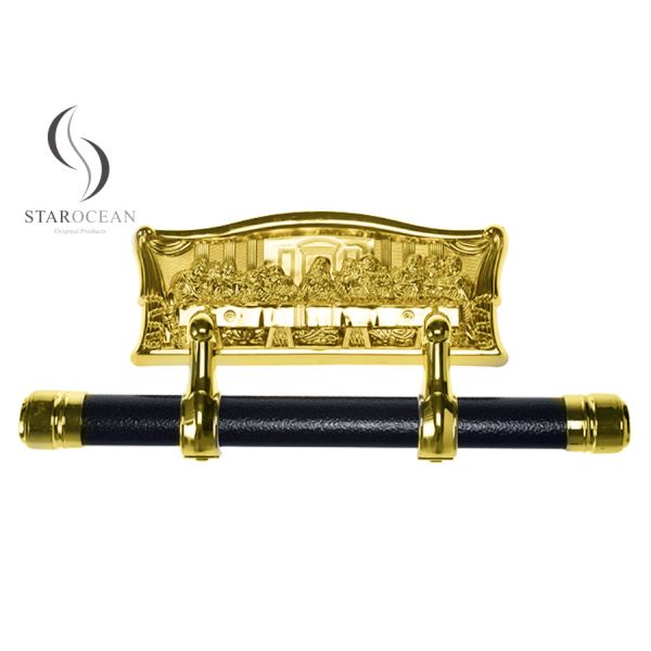 Classic Coffin Corner Style Last Supper Panel Coffin Parts Swing Bar Model. A