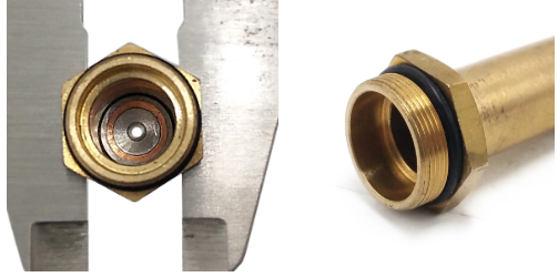 3/2 Way S9 Thread Brass Tube Stainless Steel Moving Core Solenoid Stem