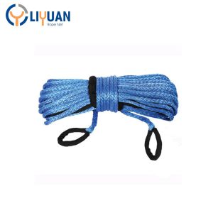 8mm Braided UHMWPE Stretch Winch Synthetic Rope for Winch Resistant to Wear and