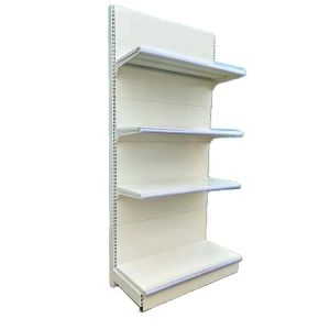Cheap customize color size metal hole back board display shelf supermarket shelves rack for store for sale