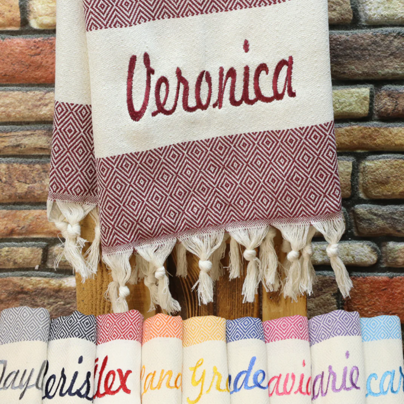 Monogrammed Quick-Dry Performance Towel with Custom Initials in Microfiber for