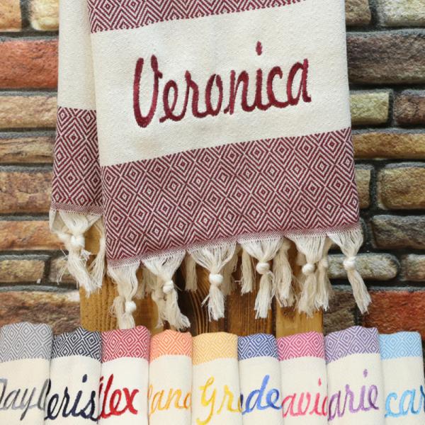 Monogrammed Quick-Dry Performance Towel with Custom Initials in Microfiber for