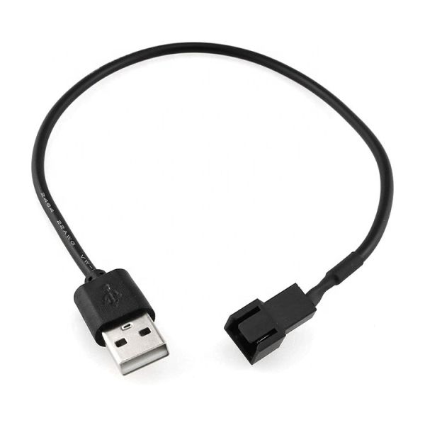 USB to 3 Pin 4 Pin Molex Female PWM 5V Case Computer Cooler Cooling Fan Power