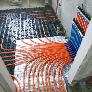 Floor Heat System Water Floor Heating HDPE Plastic Strip Underfloor Heat